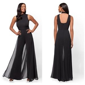 Ny&Co Black Jumpsuit w/train
